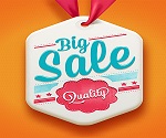 creative big sale  lable vector